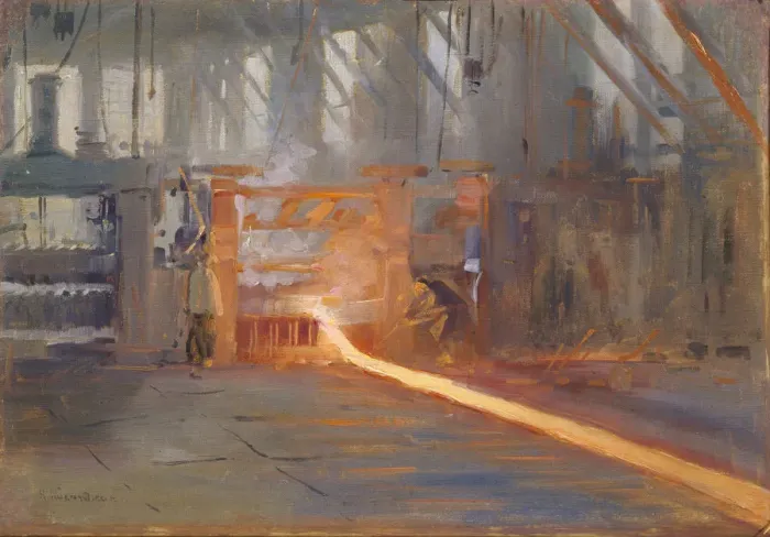 Framed Print : At the Chusovoy Metallurgical Plants. Artist: Kasatkin, Nikolai Alexeyevich (1859-1930) Framed Print : At the Chusovoy Metallurgical Plants. Artist: Kasatkin, Nikolai Alexeyevich (1859-1930)