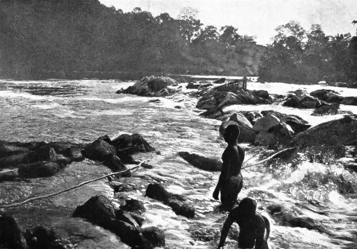 Framed Print : Chute de la Riviere Bia; L'Ouest Africain, 1914. Creator: Unknown Framed Print : Chute de la Riviere Bia; L'Ouest Africain, 1914. Creator: Unknown