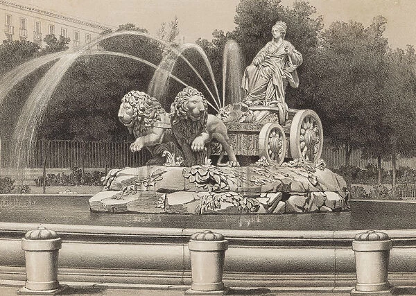 Cibeles Fountain of Madrid, was installed in 1782, work by Francisco Gutierrez
