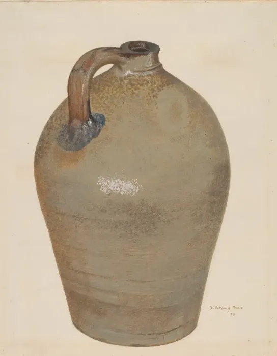 Framed Print : Cider Jug, 1936. Creator: Jerome Hoxie Framed Print : Cider Jug, 1936. Creator: Jerome Hoxie