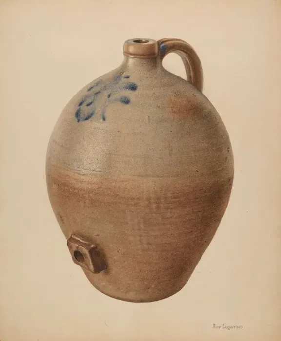 Framed Print : Cider Jug, c. 1939. Creator: John Tarantino Framed Print : Cider Jug, c. 1939. Creator: John Tarantino