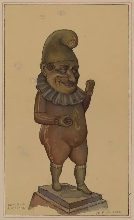 Framed Print : Cigar Store Figure, c. 1936. Creator: Elmer G Anderson Framed Print : Cigar Store Figure, c. 1936. Creator: Elmer G Anderson