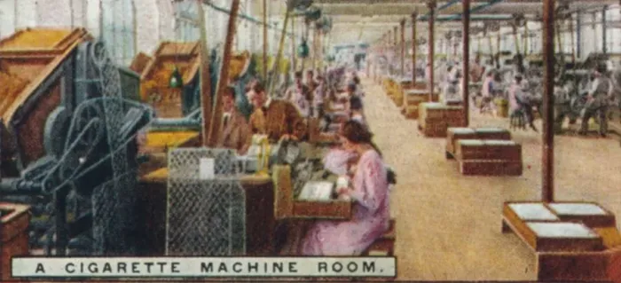 Framed Print : A Cigarette Machine Room, 1926 Framed Print : A Cigarette Machine Room, 1926