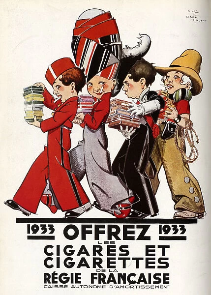Cigarettes de la re?gie Franc?aise, 1932. Creator: Vincent, Rene (1879-1936)