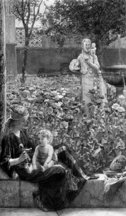 Framed Print : Cildish Affections, c1880-1882. Artist: Charles Olivier Murray Framed Print : Cildish Affections, c1880-1882. Artist: Charles Olivier Murray