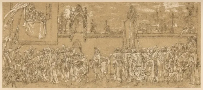 Framed Print : Cimabues Celebrated Madonna is carried in Procession... 1853-1855 (c1880-1882) Framed Print : Cimabues Celebrated Madonna is carried in Procession... 1853-1855 (c1880-1882)
