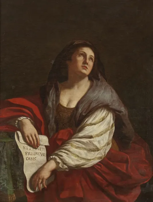Framed Print : The Cimmerian Sibyl. Creator: Unknown Framed Print : The Cimmerian Sibyl. Creator: Unknown