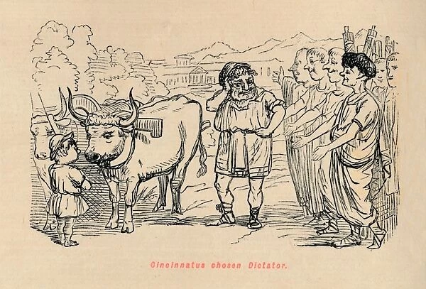 Cincinnatus chosen Dictator, 1852. Artist: John Leech