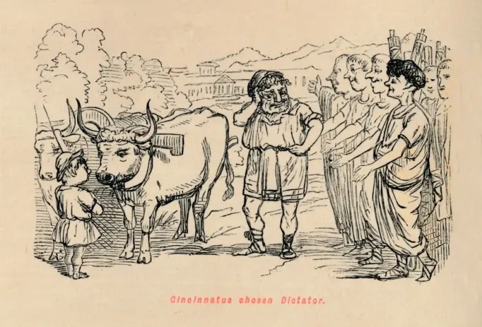 Framed Print : Cincinnatus chosen Dictator, 1852. Artist: John Leech Framed Print : Cincinnatus chosen Dictator, 1852. Artist: John Leech