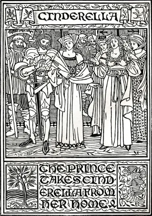 Framed Print : Cinderella, c1895. Artist: Arthur Joseph Gaskin Framed Print : Cinderella, c1895. Artist: Arthur Joseph Gaskin