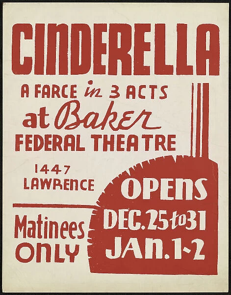 Cinderella, Denver, 1936. Creator: Unknown