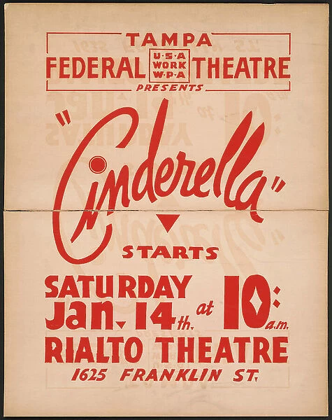 Cinderella, Tampa, FL, 1936. Creator: Unknown