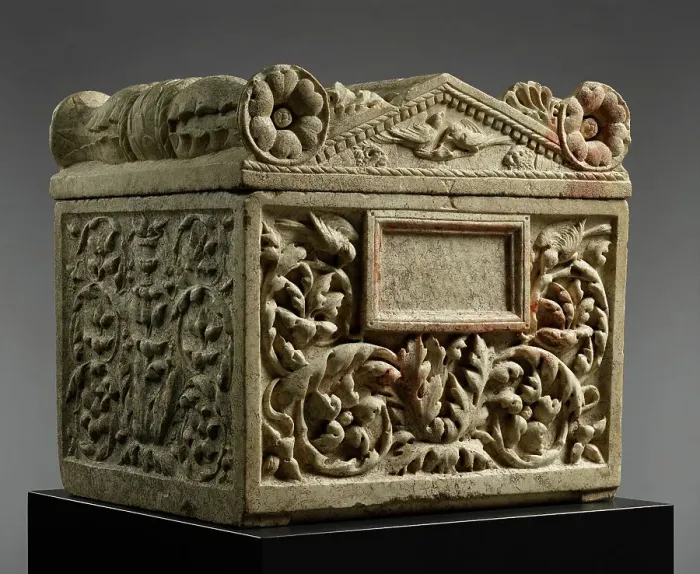 Framed Print : Cinerarium with Lid, about A.D. 20-40. Creator: Unknown