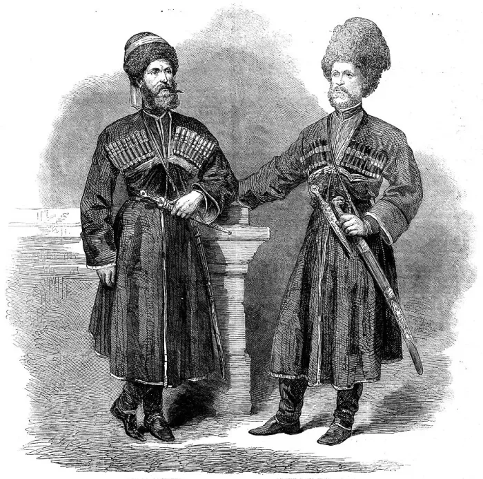 Framed Print : The Circassian envoys to England, 1862. Creator: Unknown Framed Print : The Circassian envoys to England, 1862. Creator: Unknown