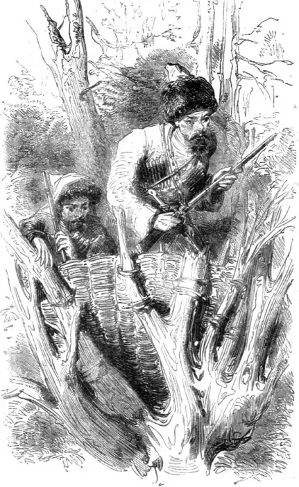 Framed Print : Circassian Scouts in Ambuscade, 1854. Creator: Unknown Framed Print : Circassian Scouts in Ambuscade, 1854. Creator: Unknown