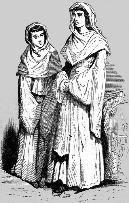 Framed Print : Circassian Women (Mohammedans), 1854. Creator: Unknown Framed Print : Circassian Women (Mohammedans), 1854. Creator: Unknown