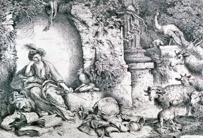 Framed Print : Circe Changing Ulysses Men, c1650. Artist: Giovanni Benedetto Castiglione Framed Print : Circe Changing Ulysses Men, c1650. Artist: Giovanni Benedetto Castiglione