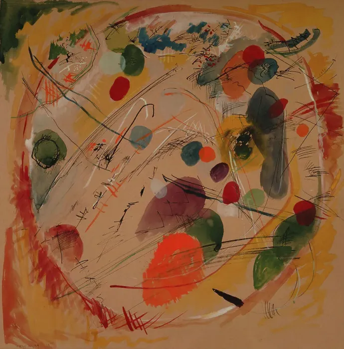 Framed Print : In the circle, c 1914. Creator: Kandinsky, Wassily Vasilyevich (1866-1944)