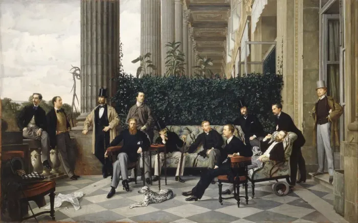 Framed Print : The Circle of the Rue Royale, 1868. Artist: Tissot, James Jacques Joseph (1836-1902) Framed Print : The Circle of the Rue Royale, 1868. Artist: Tissot, James Jacques Joseph (1836-1902)
