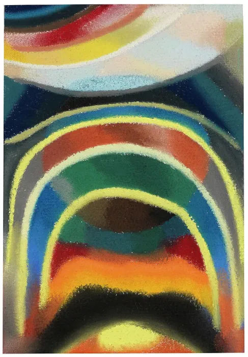 Framed Print : Circles of Light (Cosmic Rainbow), 1922. Creator: Freundlich, Otto (1878-1943) Framed Print : Circles of Light (Cosmic Rainbow), 1922. Creator: Freundlich, Otto (1878-1943)