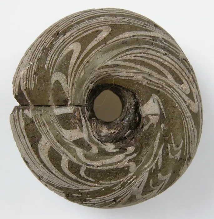 Framed Print : Circular Bead, Frankish, 500-600. Creator: Unknown Framed Print : Circular Bead, Frankish, 500-600. Creator: Unknown