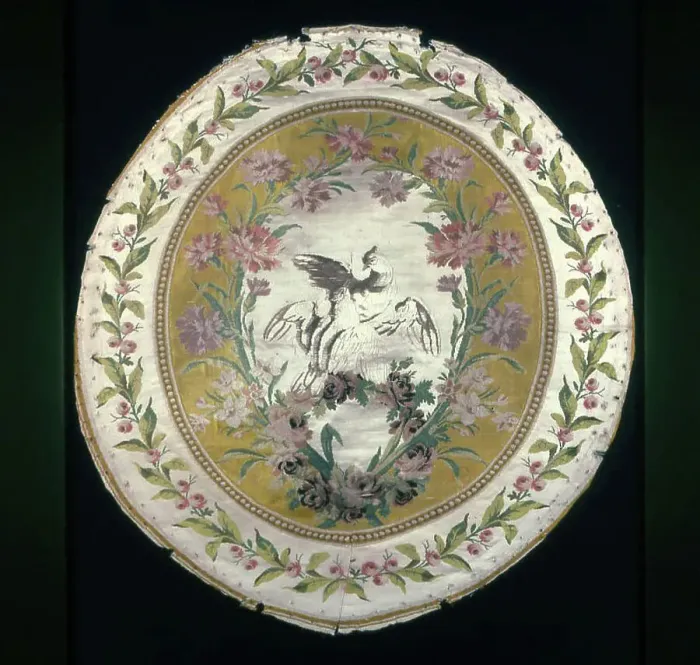 Framed Print : Circular Chair Seat, Lyon, c. 1780. Creator: Philippe de Lasalle Framed Print : Circular Chair Seat, Lyon, c. 1780. Creator: Philippe de Lasalle