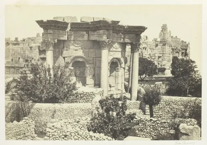 Framed Print : The Circular Temple, Baalbec, 1857. Creator: Francis Frith Framed Print : The Circular Temple, Baalbec, 1857. Creator: Francis Frith