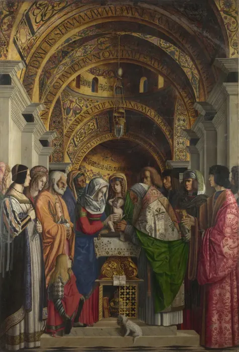 Framed Print : The Circumcision, 1500. Artist: Marziale, Marco (active 1492-1507) Framed Print : The Circumcision, 1500. Artist: Marziale, Marco (active 1492-1507)