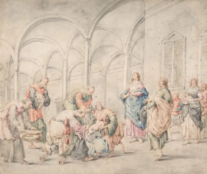 Framed Print : The Circumcision, 1611-74. Creator: Leonard Bramer Framed Print : The Circumcision, 1611-74. Creator: Leonard Bramer