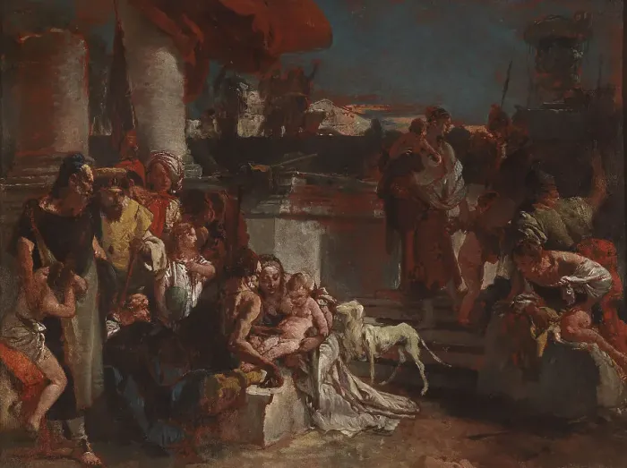 Framed Print : The circumcision, 1725-1726. Creator: Tiepolo, Giambattista (1696-1770) Framed Print : The circumcision, 1725-1726. Creator: Tiepolo, Giambattista (1696-1770)