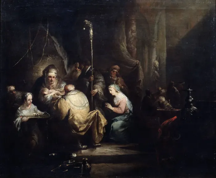 Framed Print : The Circumcision, 1763. Artist: Christian Wilhelm Ernst Dietrich Framed Print : The Circumcision, 1763. Artist: Christian Wilhelm Ernst Dietrich