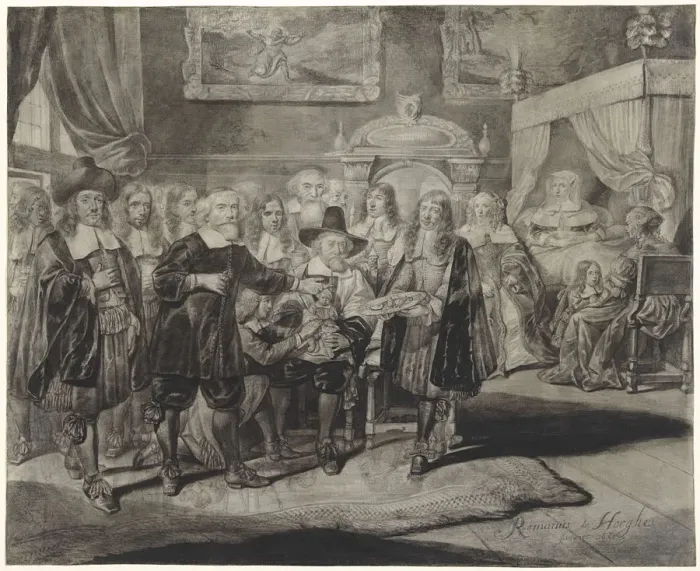 Framed Print : The circumcision. Artist: Hooghe, Romeyn de (1645-1708) Framed Print : The circumcision. Artist: Hooghe, Romeyn de (1645-1708)