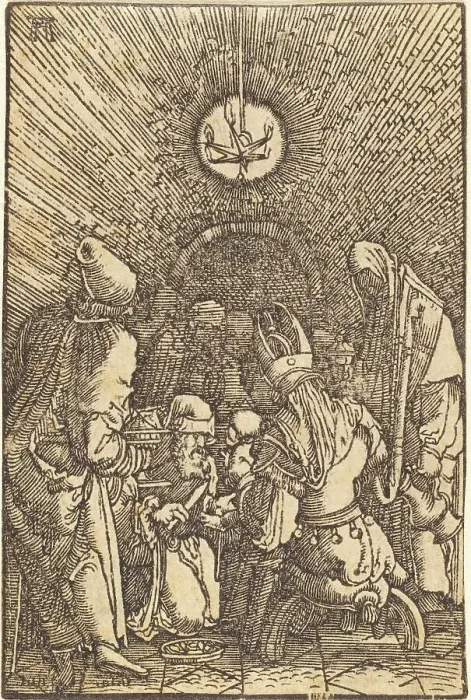 Framed Print : The Circumcision, c. 1513. Creator: Albrecht Altdorfer Framed Print : The Circumcision, c. 1513. Creator: Albrecht Altdorfer