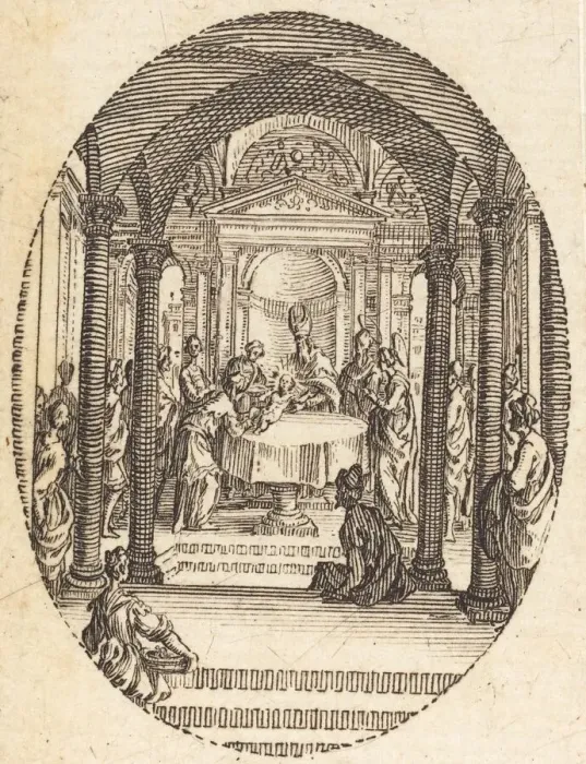Framed Print : The Circumcision, c. 1631. Creator: Jacques Callot Framed Print : The Circumcision, c. 1631. Creator: Jacques Callot