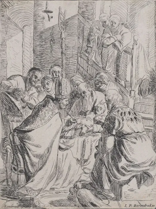 Framed Print : The Circumcision, ca. 1625. ca. 1625. Creator: Rembrandt Harmensz van Rijn Framed Print : The Circumcision, ca. 1625. ca. 1625. Creator: Rembrandt Harmensz van Rijn