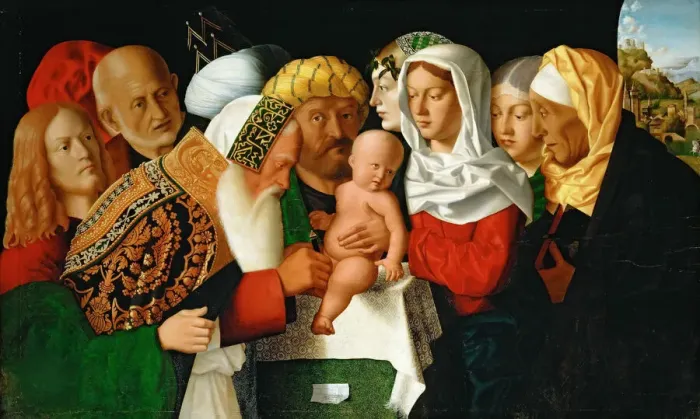 Framed Print : The circumcision of Christ, ca 1506. Creator: Veneto, Bartolomeo (1502-1555) Framed Print : The circumcision of Christ, ca 1506. Creator: Veneto, Bartolomeo (1502-1555)