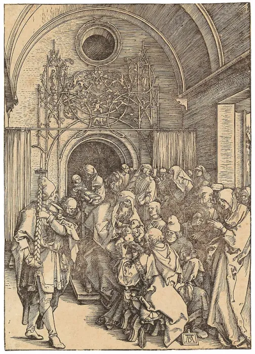 Framed Print : The circumcision of Christ, from The Life of the Virgin, c. 1505. Creator: Dürer, Albrecht (1471-1528) Framed Print : The circumcision of Christ, from The Life of the Virgin, c. 1505. Creator: Dürer, Albrecht (1471-1528)