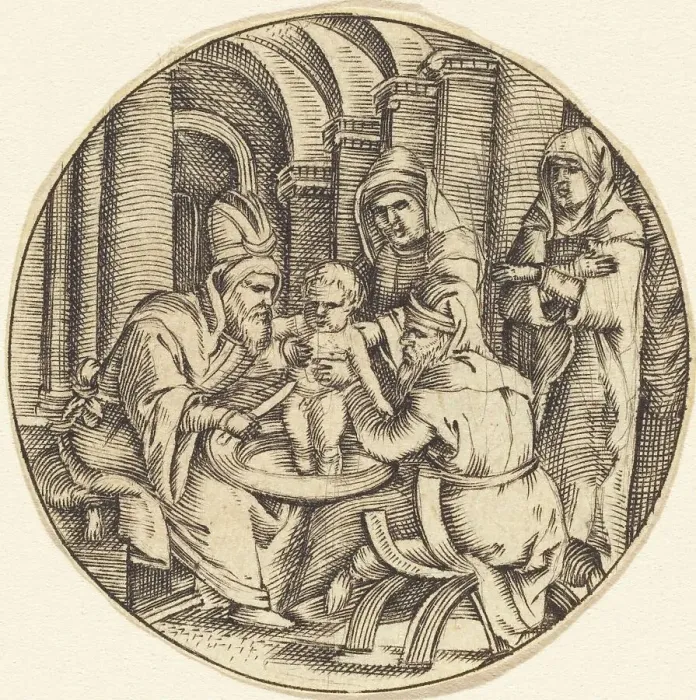 Framed Print : The Circumcision. Creator: Unknown Framed Print : The Circumcision. Creator: Unknown