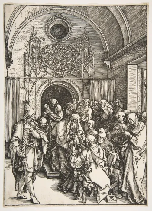 Framed Print : The Circumcision, from The Life of the Virgin. n. d. Creator: Albrecht Durer Framed Print : The Circumcision, from The Life of the Virgin. n. d. Creator: Albrecht Durer
