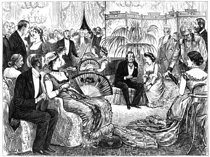 Framed Print : Circumstantial Evidence, 1879 (1891). Artist: George du Maurier Framed Print : Circumstantial Evidence, 1879 (1891). Artist: George du Maurier