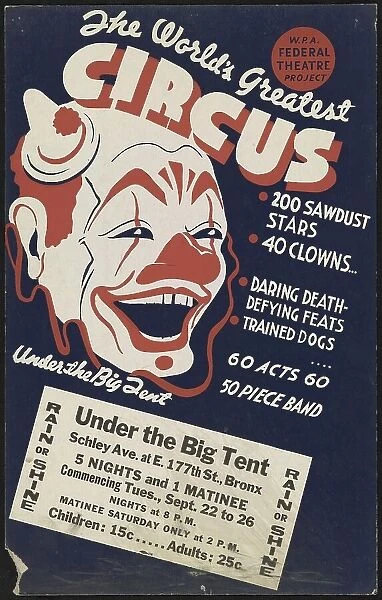 Circus 1, Bronx, New York, [1935]. Creator: Unknown