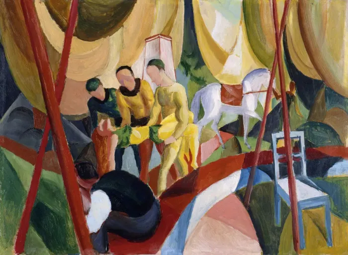 Framed Print : Circus, 1913. Artist: Macke, August (1887-1914) Framed Print : Circus, 1913. Artist: Macke, August (1887-1914)