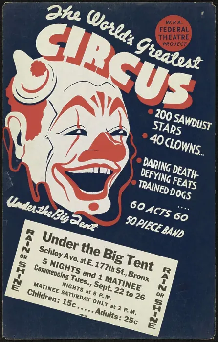 Framed Print : Circus 2, Bronx, New York, [1935]. Creator: Unknown