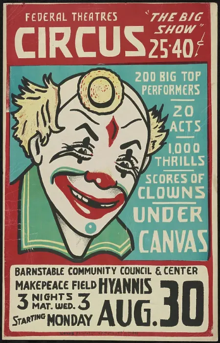 Framed Print : Circus, Hyannis, MA, [193-]. Creator: Unknown