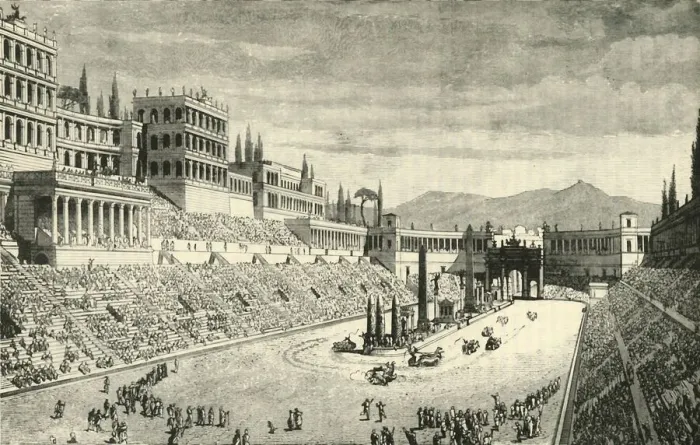 Framed Print : The Circus Maximus (restoration), 1890. Creator: Unknown Framed Print : The Circus Maximus (restoration), 1890. Creator: Unknown