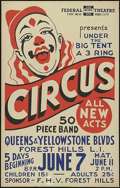 Circus, New York, [1935]. Creator: Unknown