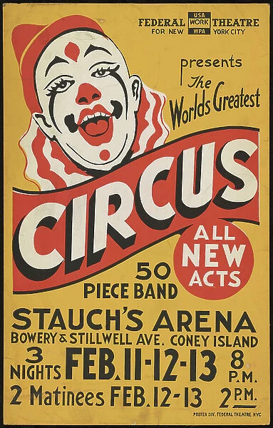 Circus, New York, [1935]. Creator: Unknown