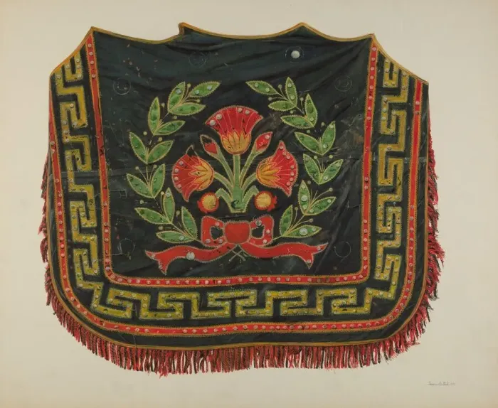 Framed Print : Circus Pony Robe, 1941. Creator: Herman O. Stroh Framed Print : Circus Pony Robe, 1941. Creator: Herman O. Stroh