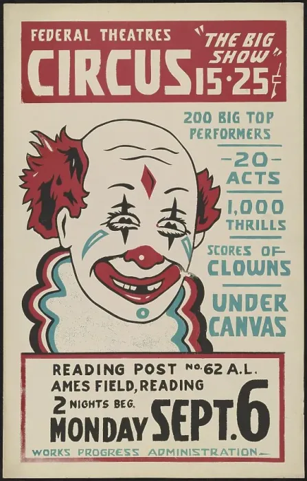 Framed Print : Circus, Reading, PA, [193-]. Creator: Unknown