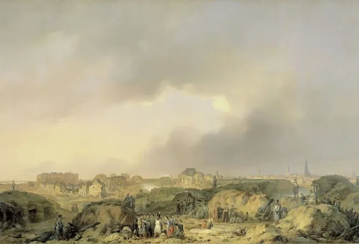 Framed Print : The Citadel of Antwerp shortly after the Siege of 19 November-23 December 1832... 1832-1839. Creator: Ferdinand De Braekeleer Framed Print : The Citadel of Antwerp shortly after the Siege of 19 November-23 December 1832... 1832-1839. Creator: Ferdinand De Braekeleer